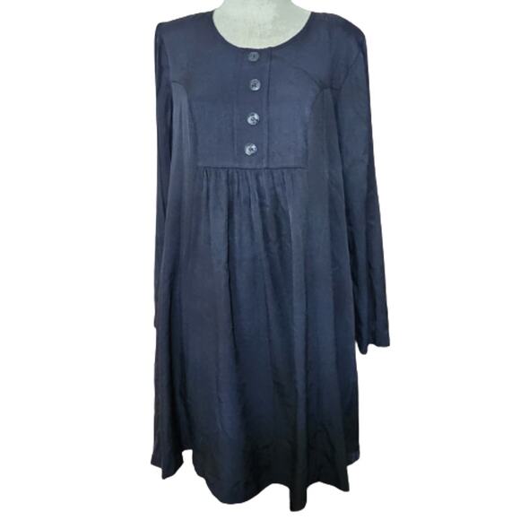 Black Long Sleeve Loose Maternity Tunic Size Small - Picture 1 of 5